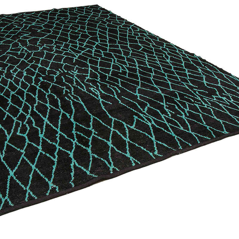 New Moroccan Style Hand-Knotted Tulu Rug - 9' 6" x 14' 7" (114" x 175") - K0056932