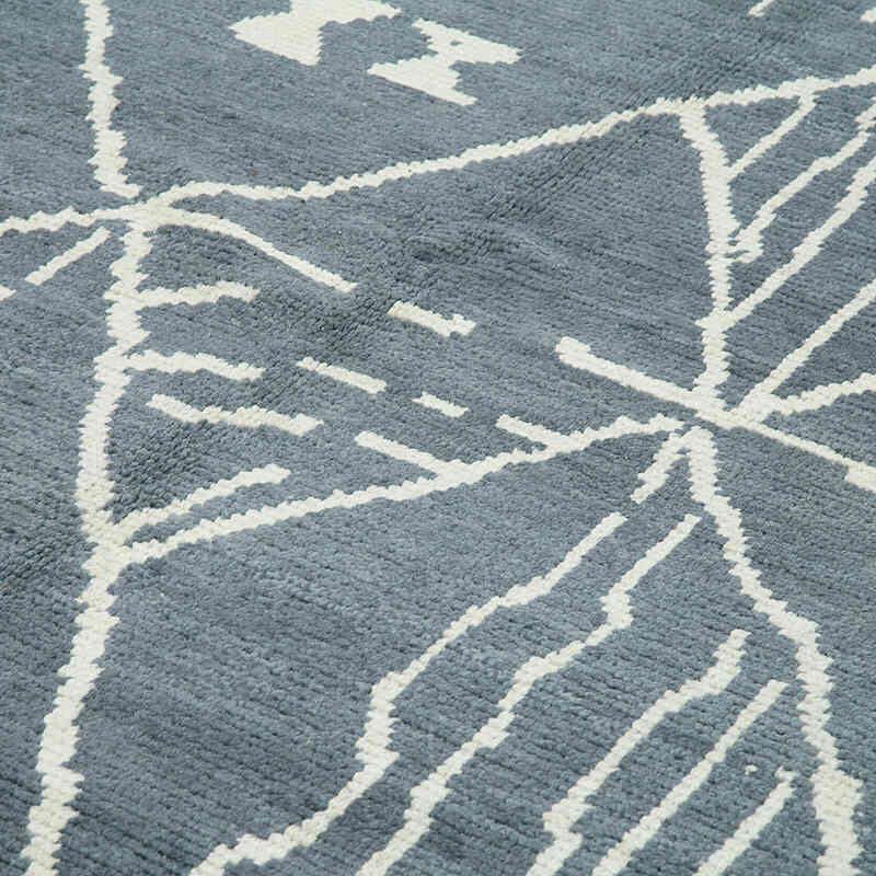 Gray New Hand-Knotted Rug - 9' 10" x 13' 11" (118" x 167") - K0056934