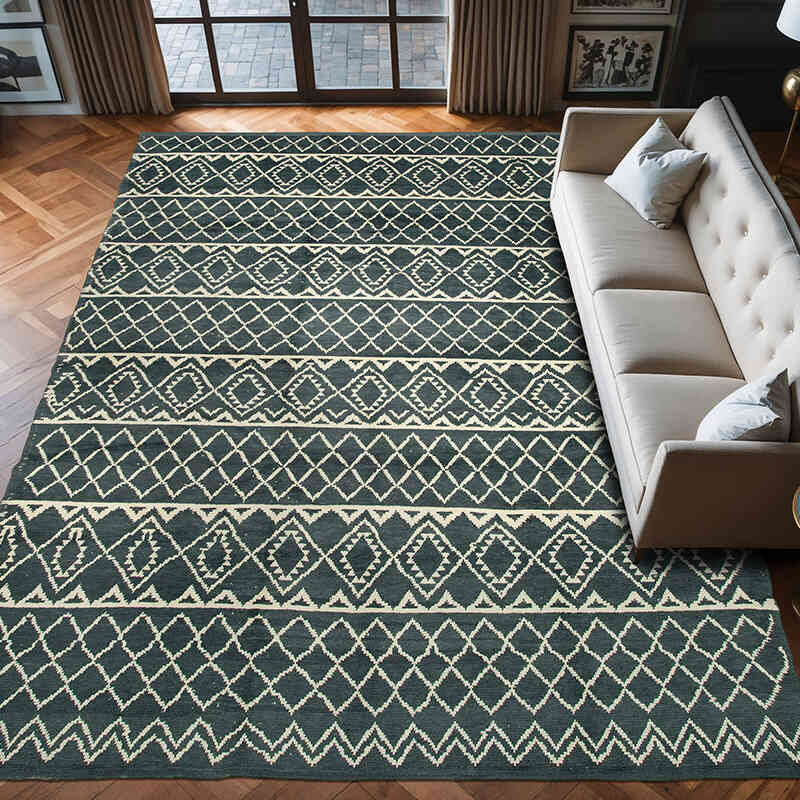 Beige New Hand-Knotted Rug - 9' 1" x 12' 6" (109" x 150") - K0056937