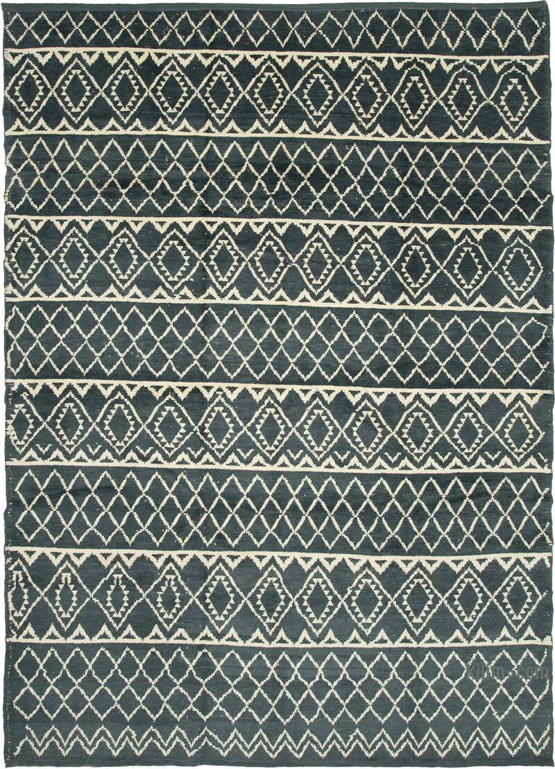 Beige New Hand-Knotted Rug - 9' 1" x 12' 6" (109" x 150") - K0056937