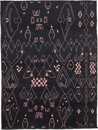 New Moroccan Style Hand-Knotted Tulu Rug - 9' 3" x 12'  (111" x 144")