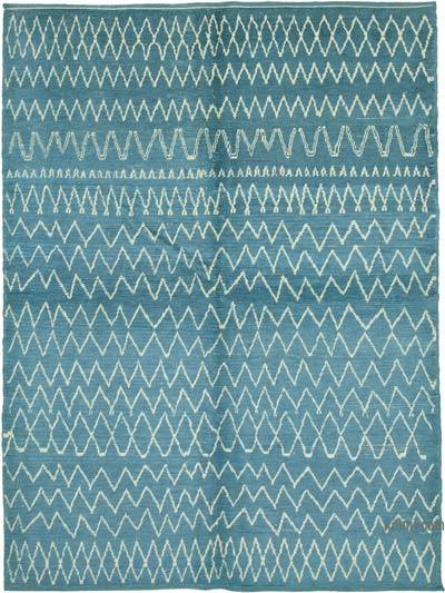 Moroccan Style Hand-Knotted Tulu Rug - 7' 5" x 10'  (89 in. x 120 in.)