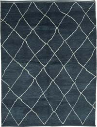 New Moroccan Style Hand-Knotted Tulu Rug - 7' 8" x 10'  (92" x 120")