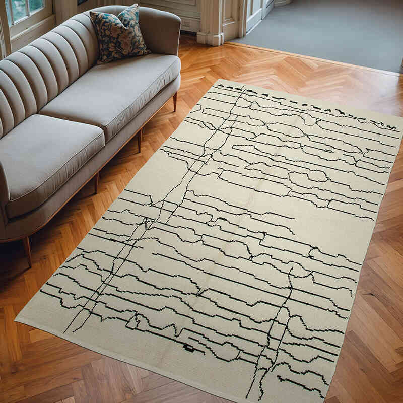 Yeni Fas Stili El Dokuma Tulu - 185 cm x 300 cm - K0056963