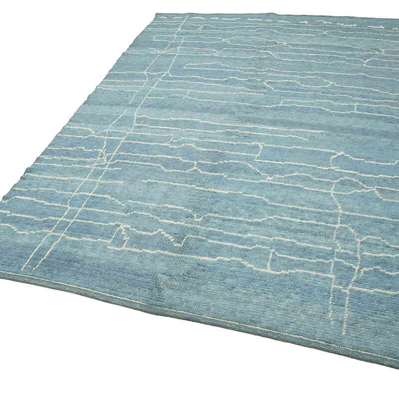 New Moroccan Style Hand-Knotted Tulu Rug - 6' 2" x 8' 10" (74" x 106") - K0056966