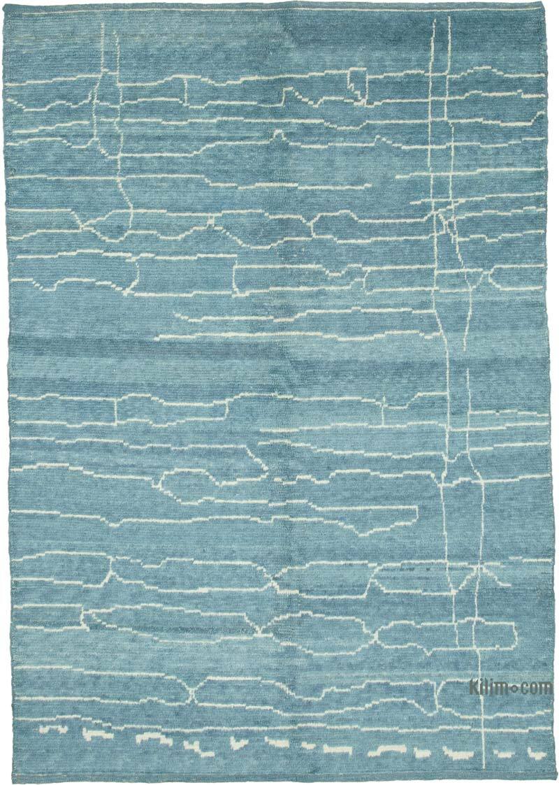 New Moroccan Style Hand-Knotted Tulu Rug - 6' 2" x 8' 10" (74" x 106") - K0056966