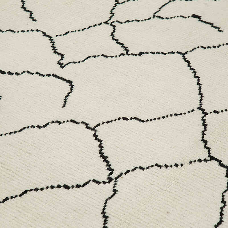 New Moroccan Style Hand-Knotted Tulu Rug - 8' 11" x 12' 8" (107" x 152") - K0056968