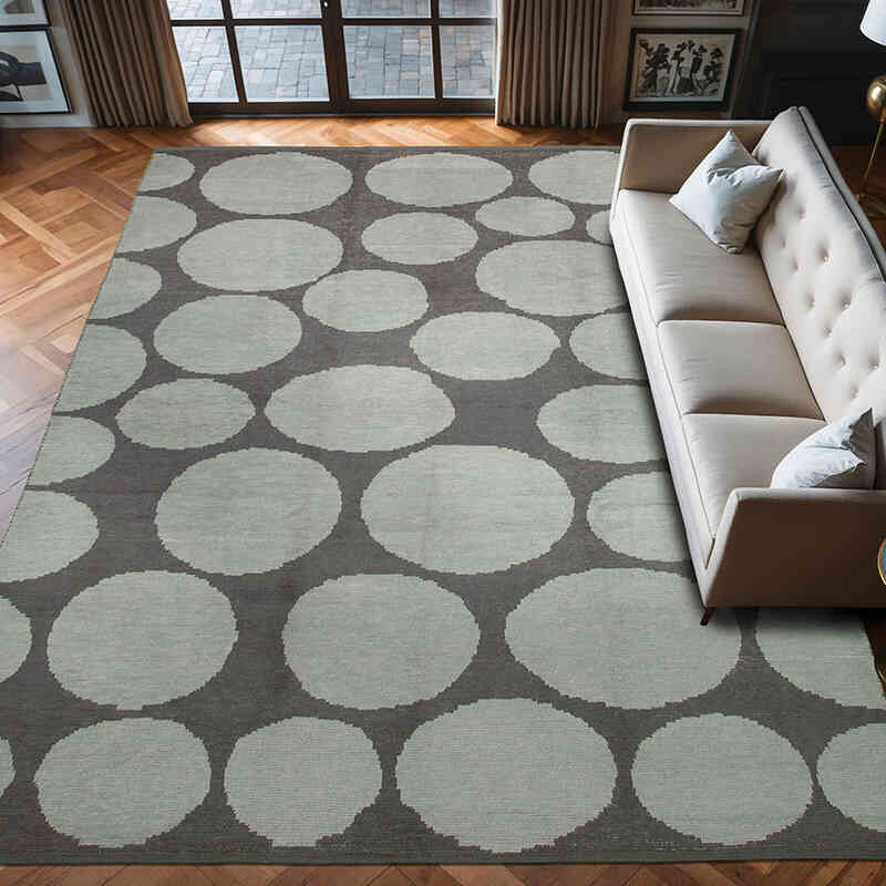 New Hand-Knotted Rug - 9' 10" x 13' 5" (118" x 161") - K0056973