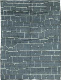 New Moroccan Style Hand-Knotted Tulu Rug - 7' 9" x 9' 11" (93" x 119")