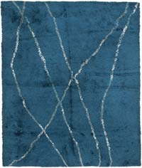 New Moroccan Style Hand-Knotted Tulu Rug - 8' 5" x 10' 2" (101" x 122")