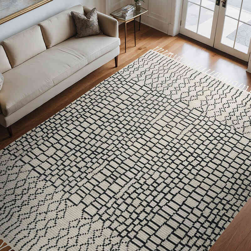 Yeni Fas Stili El Dokuma Tulu - 274 cm x 366 cm - K0057013