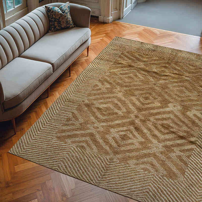 New Hand-Knotted Rug - 8' 3" x 10'  (99" x 120") - K0057021