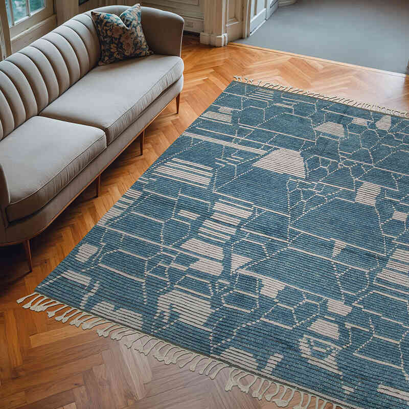 Yeni Fas Stili El Dokuma Tulu - 259 cm x 305 cm - K0057068