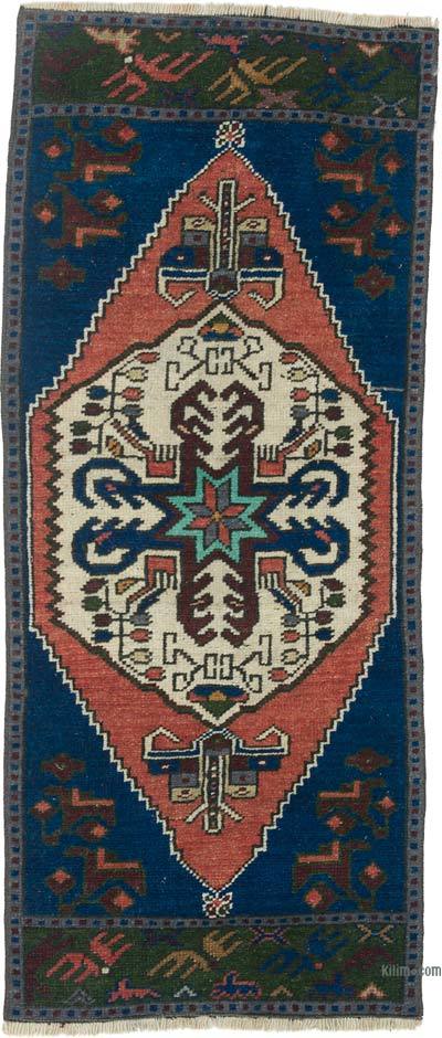 Vintage Turkish Hand-Knotted Rug - 1' 7" x 3' 8" (19 in. x 44 in.)