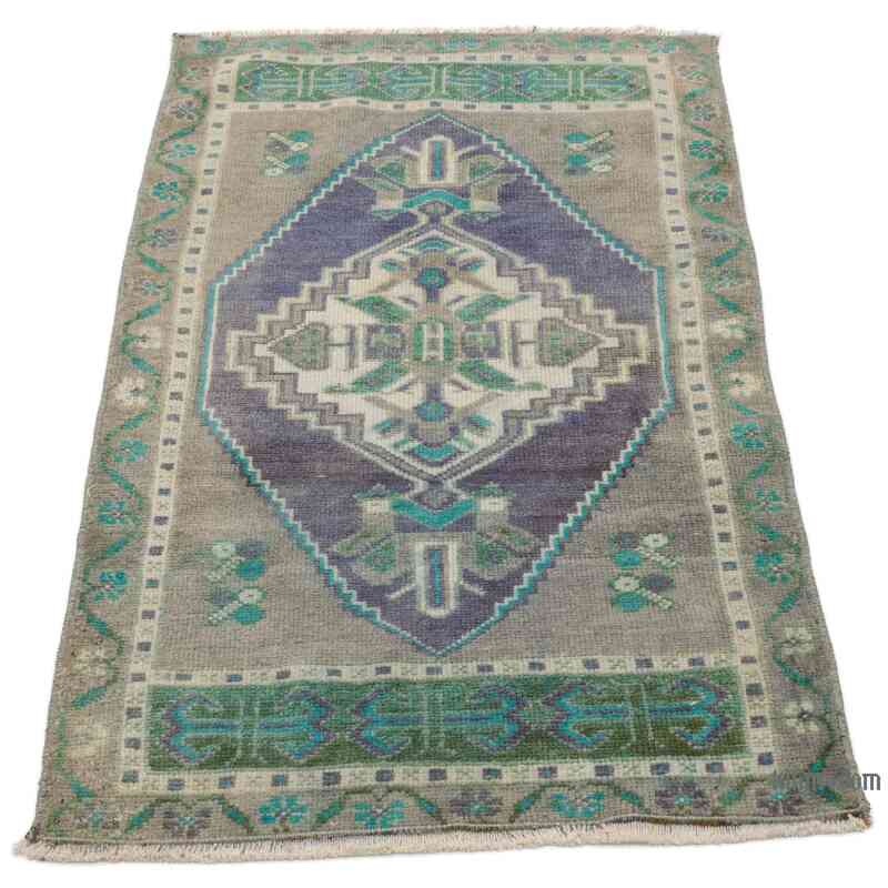 Vintage Turkish Hand-Knotted Rug - 1' 10" x 3' 1" (22" x 37") - K0057139