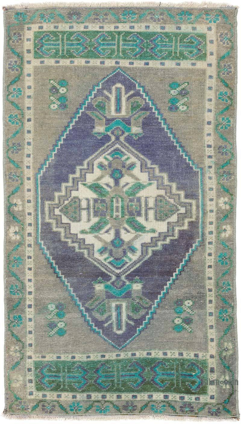 Vintage Turkish Hand-Knotted Rug - 1' 10" x 3' 1" (22" x 37") - K0057139