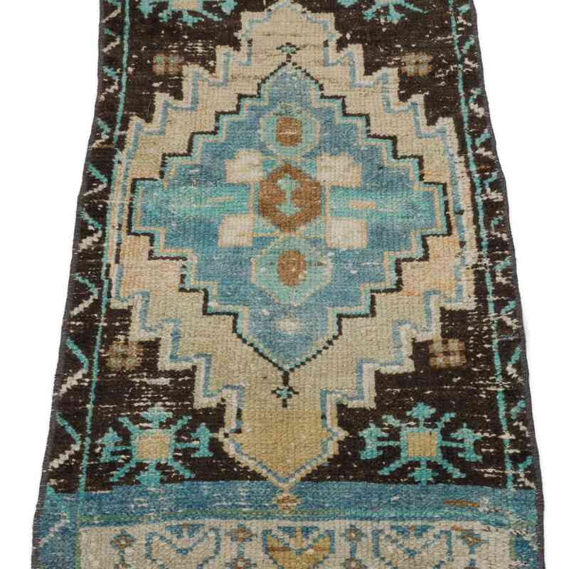 Vintage Turkish Hand-Knotted Rug - 1' 3" x 2' 9" (15" x 33") - K0057148