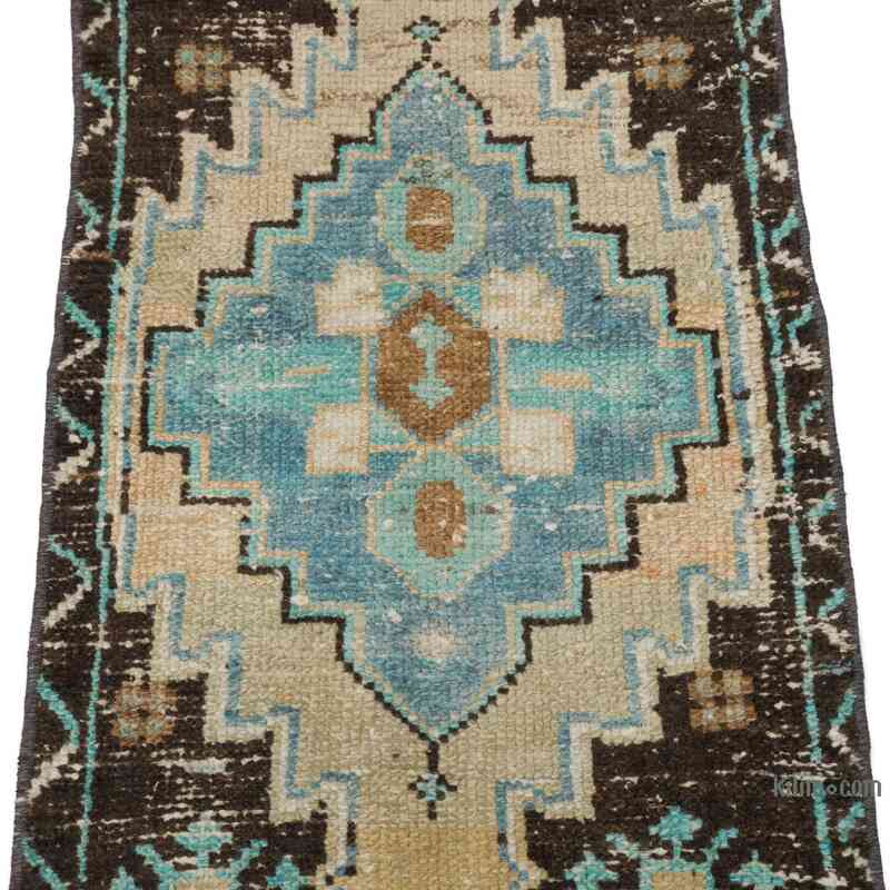 Vintage Turkish Hand-Knotted Rug - 1' 3" x 2' 9" (15" x 33") - K0057148