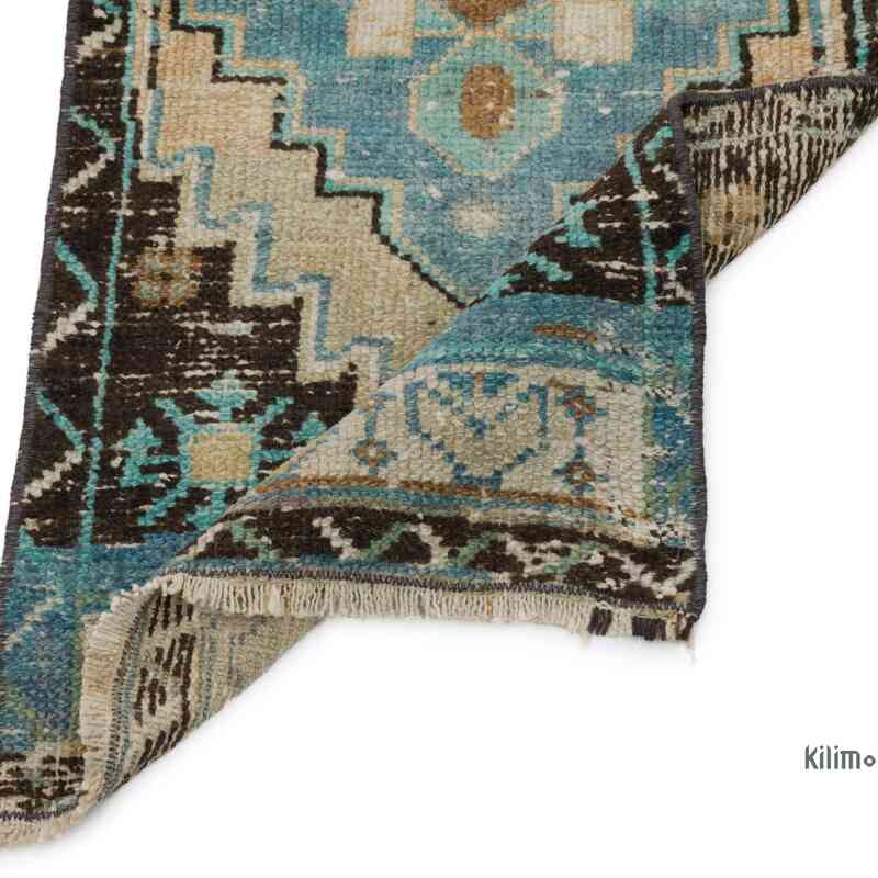 Vintage Turkish Hand-Knotted Rug - 1' 3" x 2' 9" (15" x 33") - K0057148