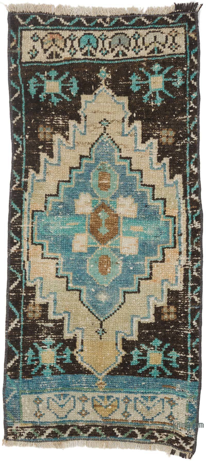 Vintage Turkish Hand-Knotted Rug - 1' 3" x 2' 9" (15" x 33") - K0057148