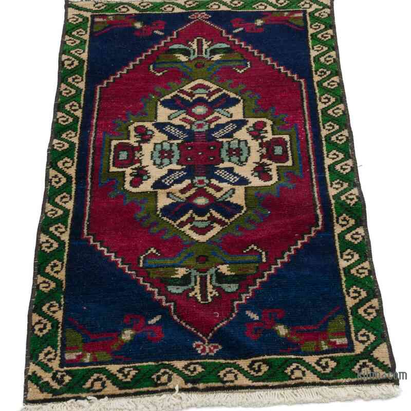 Alfombra Vintage Turca Anudada a Mano - 48 cm x 85 cm - K0057152