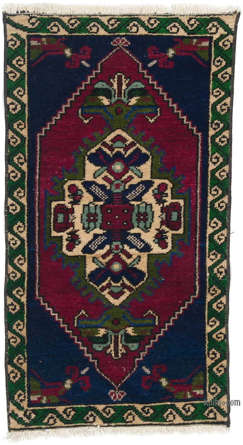 Alfombra Vintage Turca Anudada a Mano - 48 cm x 85 cm - K0057152