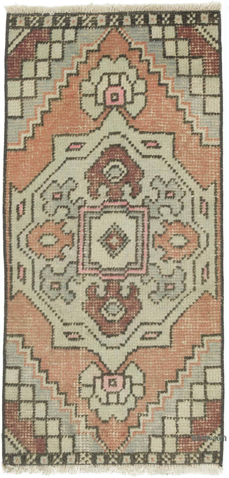 Vintage Turkish Hand-Knotted Rug - 1' 5" x 2' 10" (17 in. x 34 in.) - K0057156