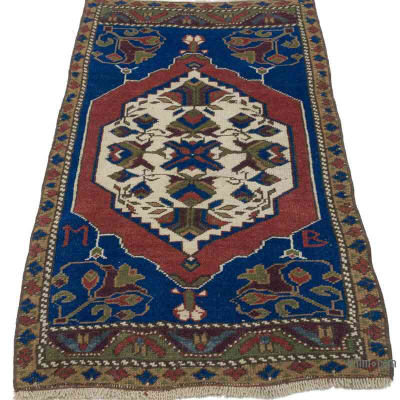 Vintage Turkish Hand-Knotted Rug - 1' 10" x 3' 5" (22" x 41") - K0057164