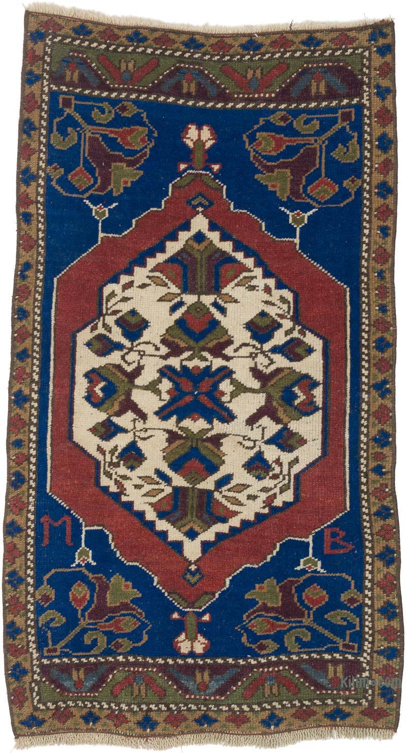 Vintage Turkish Hand-Knotted Rug - 1' 10" x 3' 5" (22" x 41") - K0057164