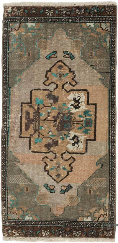 Vintage Turkish Hand-Knotted Rug - 1' 10" x 3' 7" (22 in. x 43 in.)