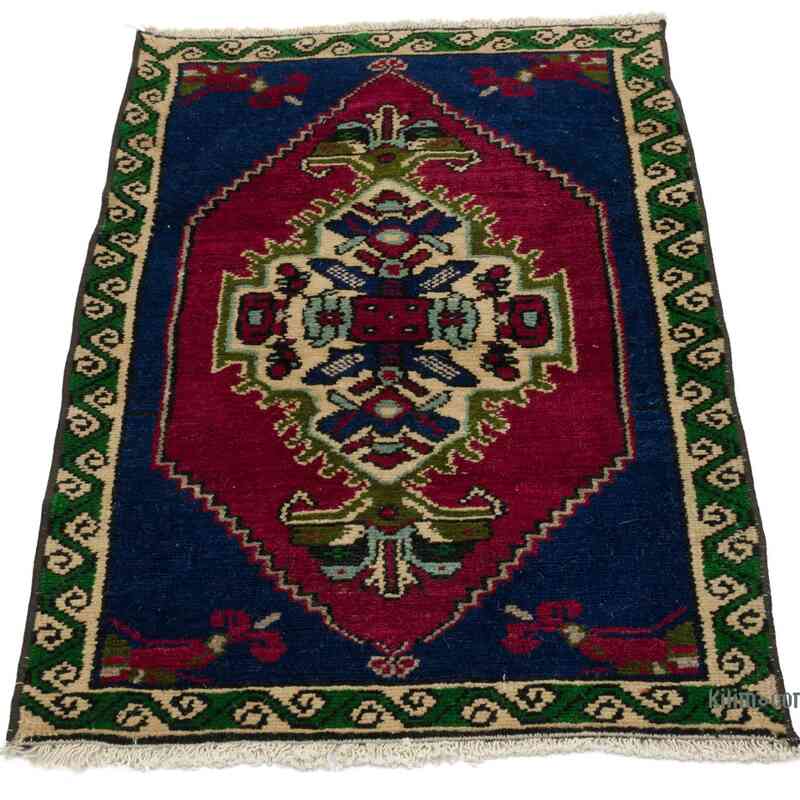 Alfombra Vintage Turca Anudada a Mano - 50 cm x 80 cm - K0057167