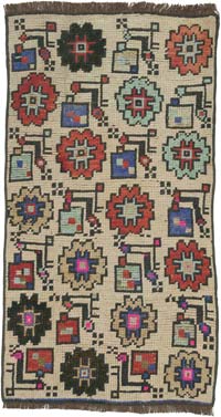 Alfombra Vintage Turca Anudada a Mano - 50 cm x 91 cm