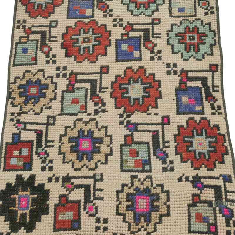 El Dokuma Vintage Halı - 50 cm x 91 cm - K0057168