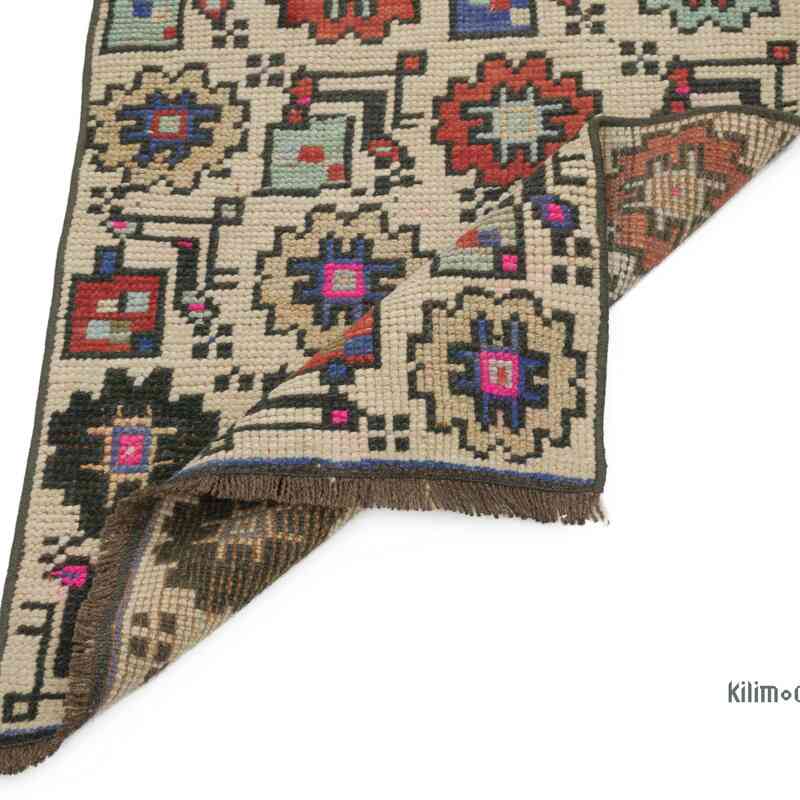 El Dokuma Vintage Halı - 50 cm x 91 cm - K0057168