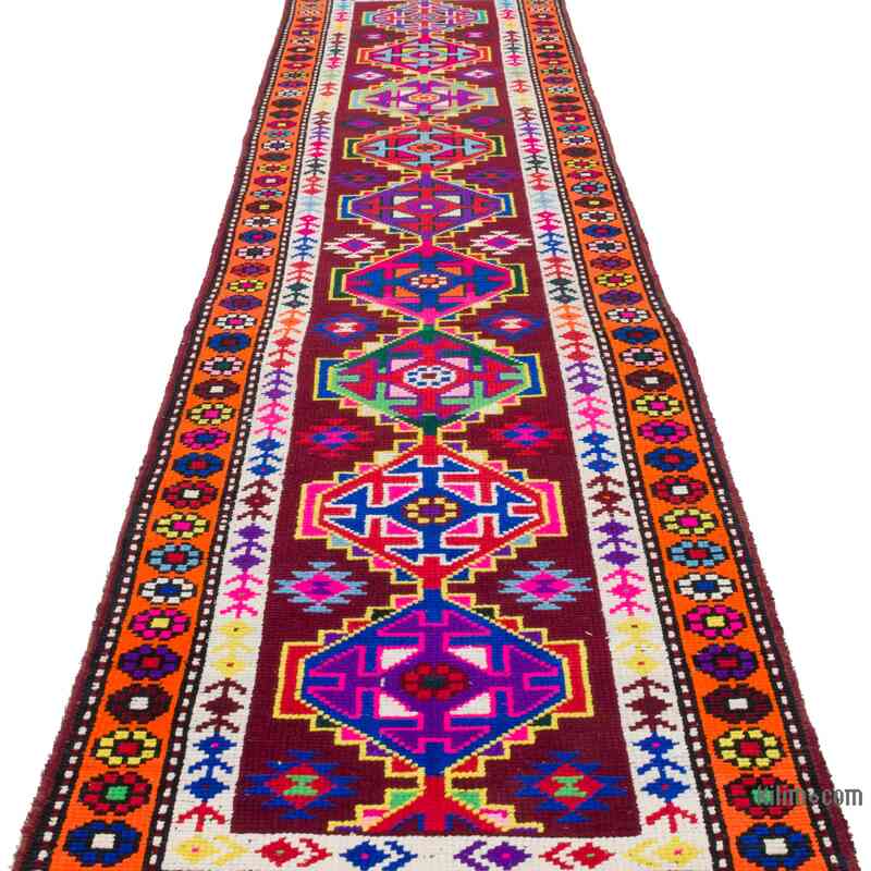 Vintage Tribal Runner Rug - 2' 8" x 11' 1" (32" x 133") - K0057199