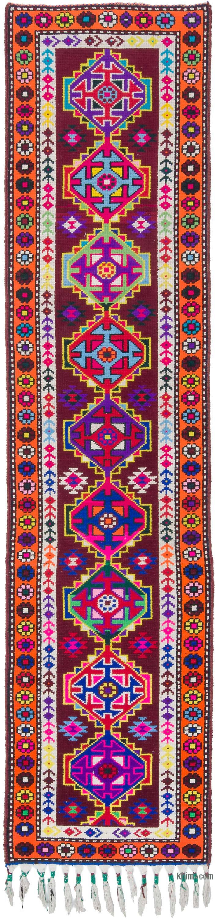 Vintage Tribal Runner Rug - 2' 8" x 11' 1" (32" x 133") - K0057199