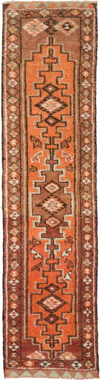 Vintage Tribal Runner Rug - 3' 3" x 12' 8" (39" x 152")