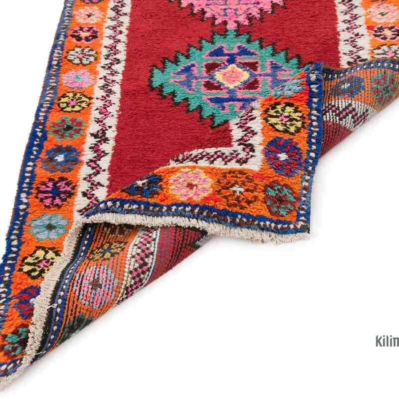 Vintage Tribal Runner Rug - 2' 9" x 10'  (33" x 120") - K0057231