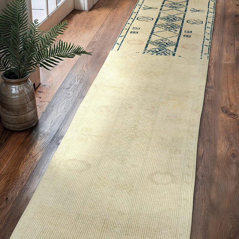 Vintage Tribal Runner Rug - 2' 10" x 12' 4" (34" x 148") - K0057252