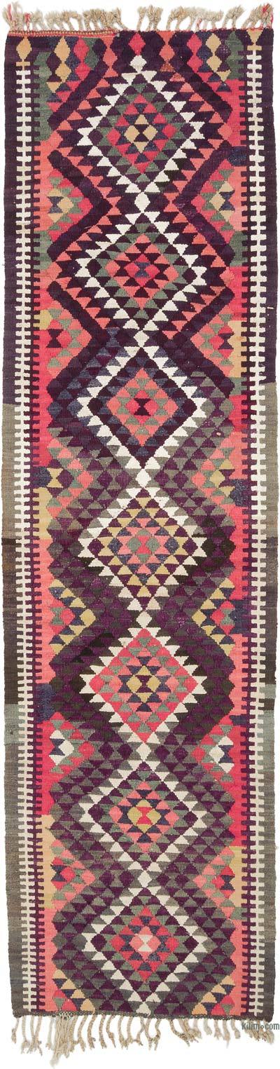 Vintage Anadolu Kilim Yolluk - 91 cm x 330 cm
