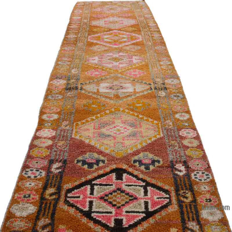 Vintage Tribal Runner Rug - 2' 10" x 11' 1" (34" x 133") - K0057261