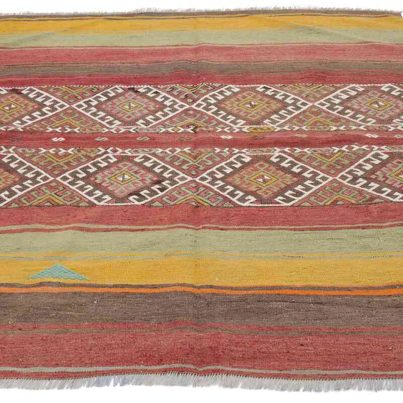 Vintage Sivas Kilim Rug - 4' 4" x 4' 10" (52" x 58") - K0057278