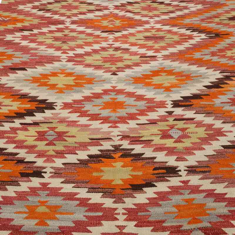 Multicolor Alfombra Vintage Afyon Kilim - 144 cm x 298 cm - K0057282