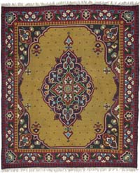 Vintage Balkan Kilim Rug - 8' 2" x 9' 7" (98" x 115")