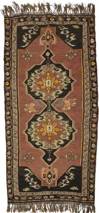 Vintage Kars Kilim Rug - 6' 5" x 13' 1" (77" x 157")