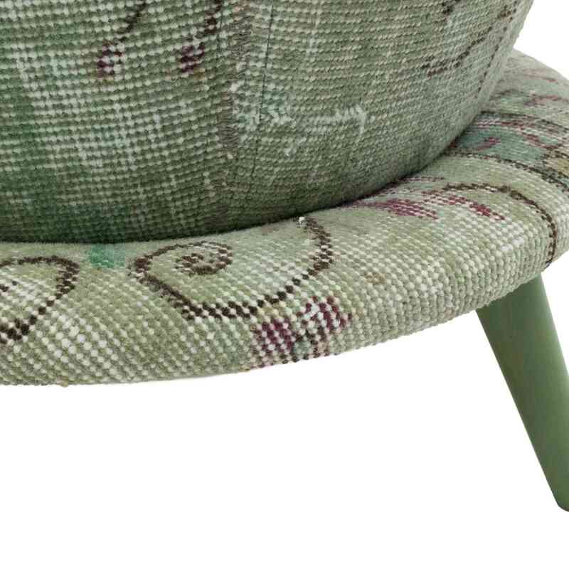 Vintage Rug Upholstered Stool - K0057331