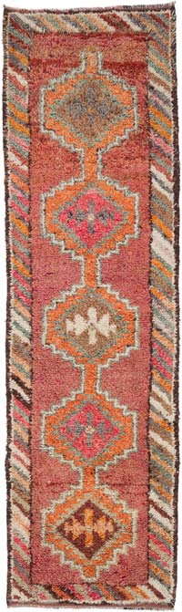 Vintage Anadolu Yolluk - 89 cm x 307 cm