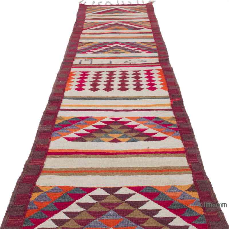 Vintage Anadolu Kilim Yolluk - 88 cm x 327 cm - K0057439