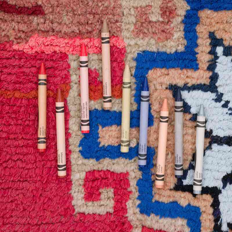 Alfombra Vintage de pasillo - 95 cm x 388 cm - K0057448