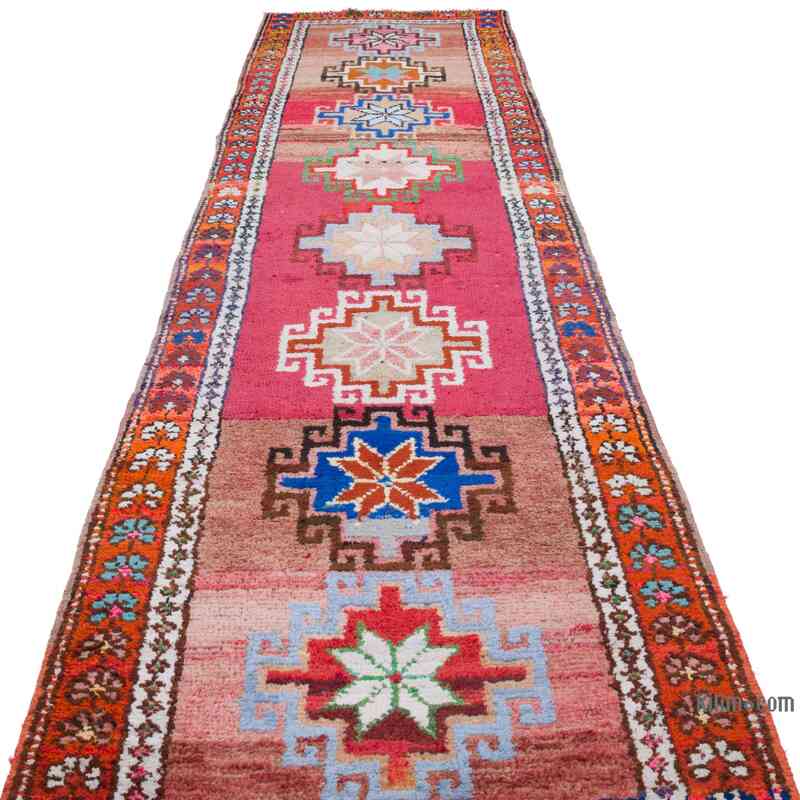 Alfombra Vintage de pasillo - 95 cm x 388 cm - K0057448